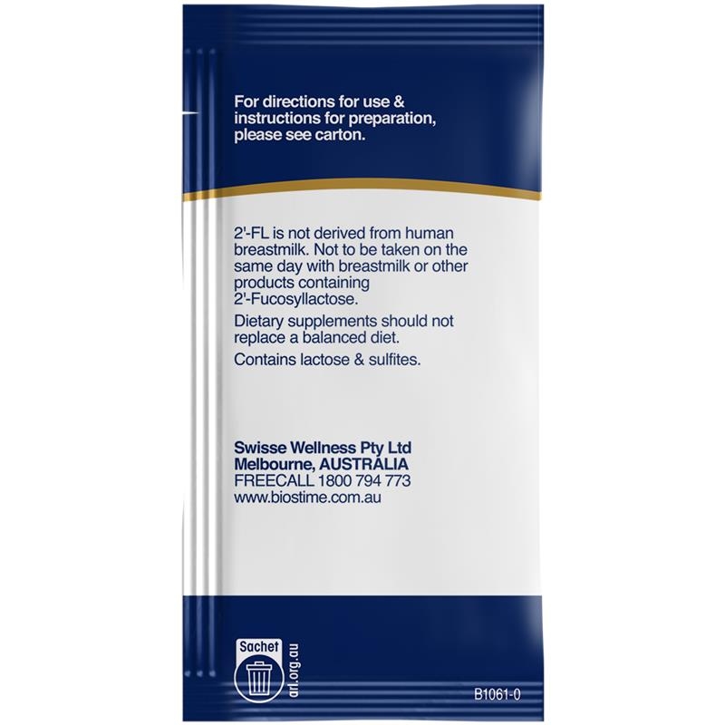 Bột tăng đề kháng cho bé Biostime 2 FL HMO ProBOOST + VIT D 1.6g x 28 gói