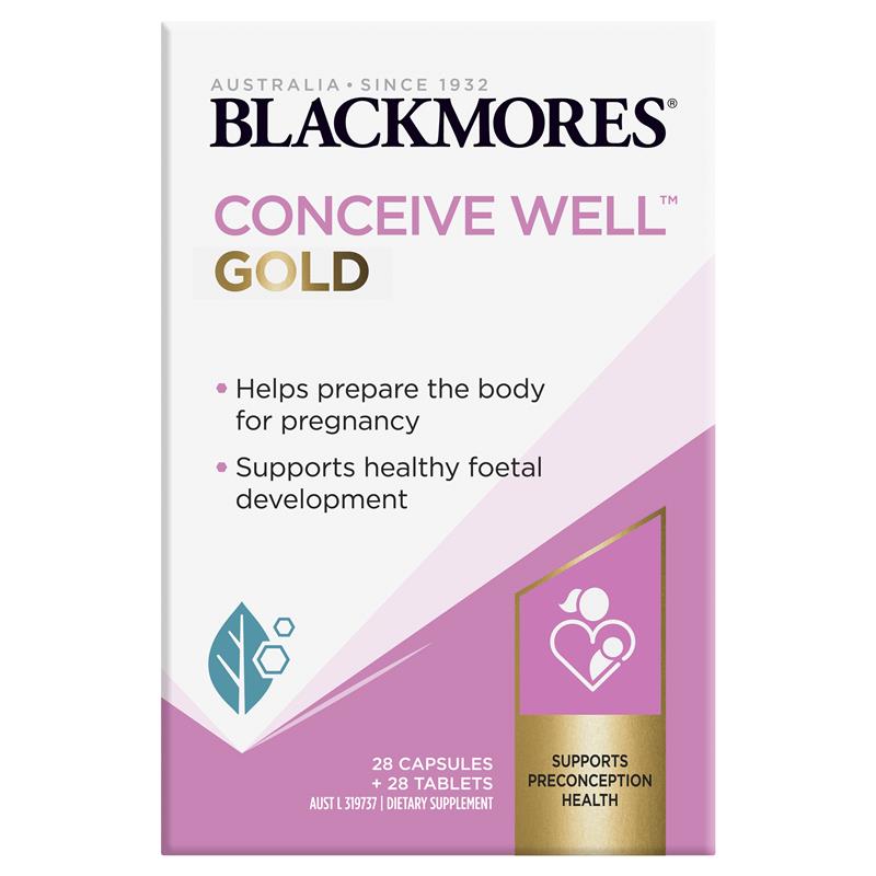 Blackmores Conceive Well Gold bổ trứng tăng thụ thai 56 viên | Sản phẩm chính hãng Úc