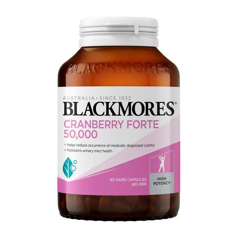 Blackmores Cranberry Forte 50000mg hỗ trợ đường tiết niệu