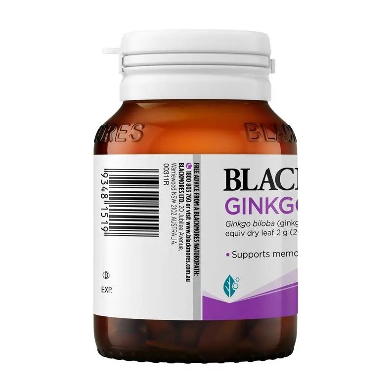 Viên uống bổ não Blackmores Ginkgo Forte 2000mg 80 viên