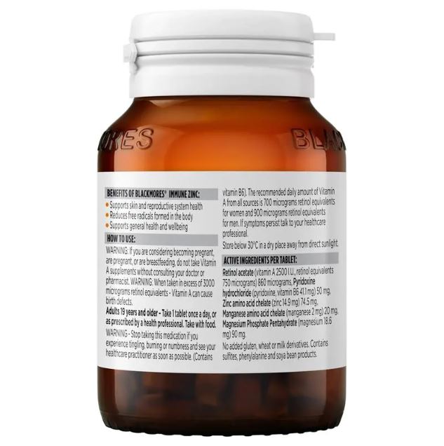 Viên uống hỗ trợ miễn dịch Blackmores Immune Zinc
