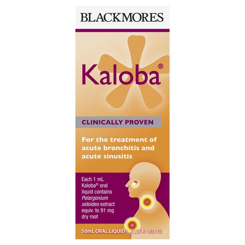 Blackmores Kaloba Acute Bronchitis Sinusitis trị viêm xoang 50ml | Sản phẩm chất lượng từ Úc