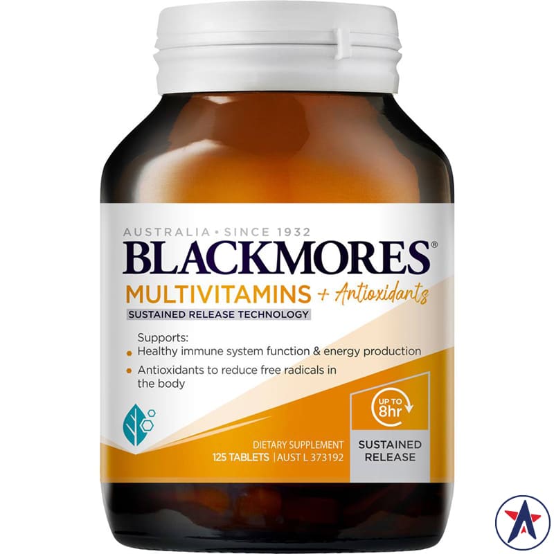 Blackmores Multivitamin + Antioxidants Sustained Release 125 viên | Sản phẩm Úc chính hãng