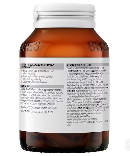 Vitamin tổng hợp Blackmores Multivitamins + Antioxidants