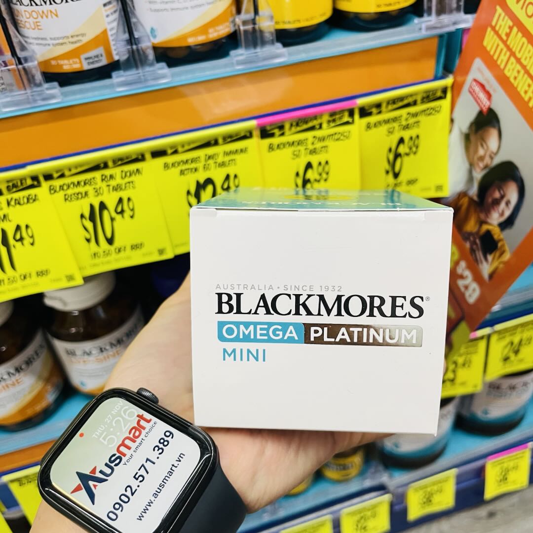 Viên uống omega 3 Blackmores Omega Platinum mini 50 viên