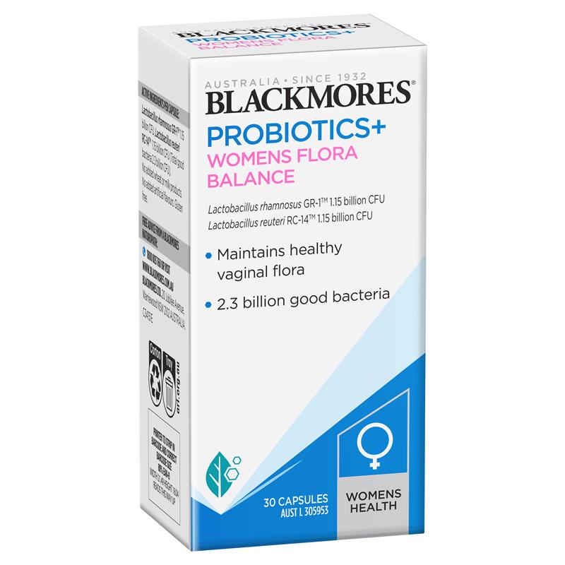 Blackmores Probiotics+ Womens Flora Balance cho phụ nữ 30 viên | Sản phẩm chất lượng Úc