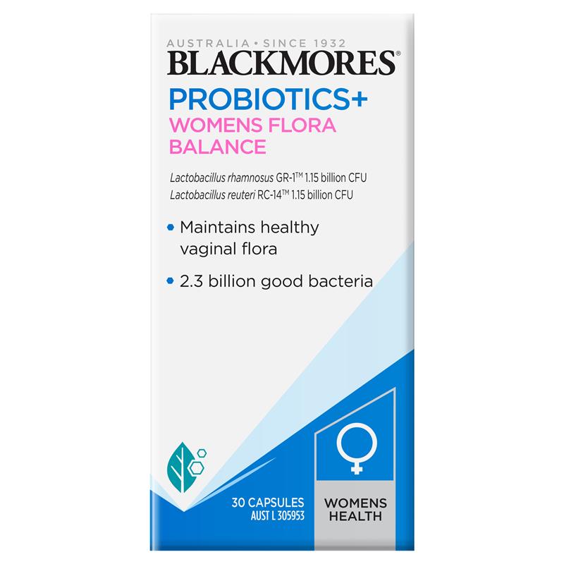 Blackmores Probiotics+ Womens Flora Balance cho phụ nữ 30 viên | Xuất xứ Úc