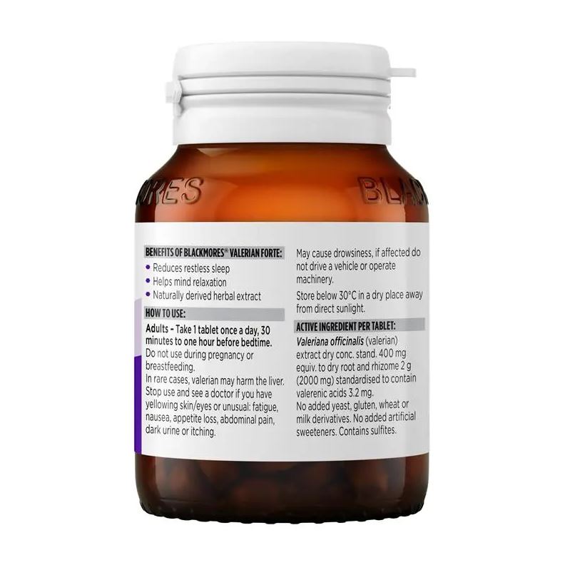 Viên uống giúp ngủ ngon Blackmores Valerian Forte 2000mg