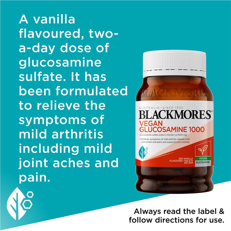 Viên bổ xương khớp Blackmores Vegan Glucosamine 1000mg thuần chay