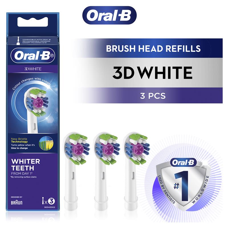 Đầu bàn chải điện Oral B 3D White của Úc bộ 3 đầu