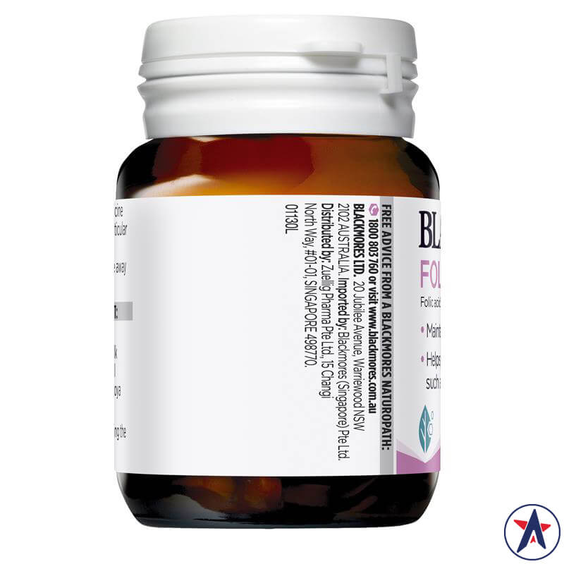 Bổ sung Axit Folic cho bà bầu Blackmores Folate 500mg 90 viên