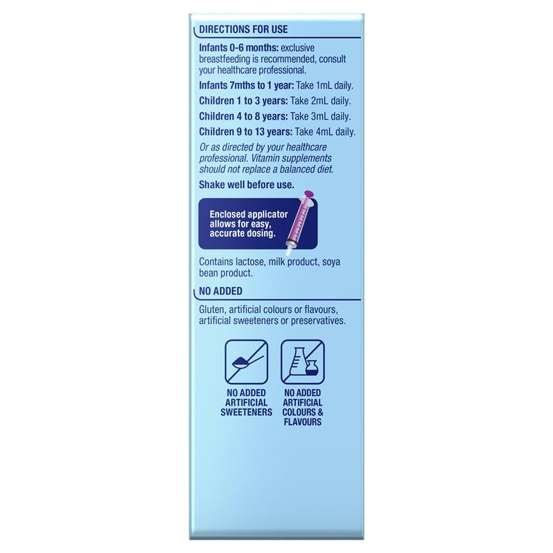 Canxi Ostelin Calcium Vitamin D3 cho bé dạng nước Kids Milk 90ml | Chất lượng đảm bảo từ Úc