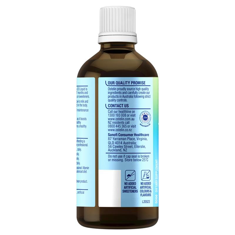 Canxi Ostelin Calcium Vitamin D3 cho bé dạng nước Kids Milk 90ml | Mua hàng Úc tại Ausmart