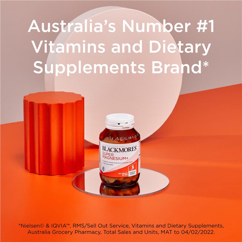 Viên uống bổ sung Magie Blackmores Super Magnesium+