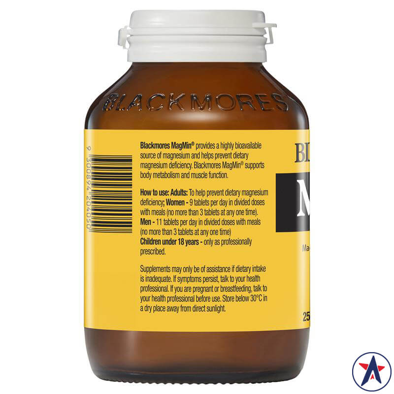 Viên uống bổ sung Magie cho cơ thể Blackmores Magmin 500mg