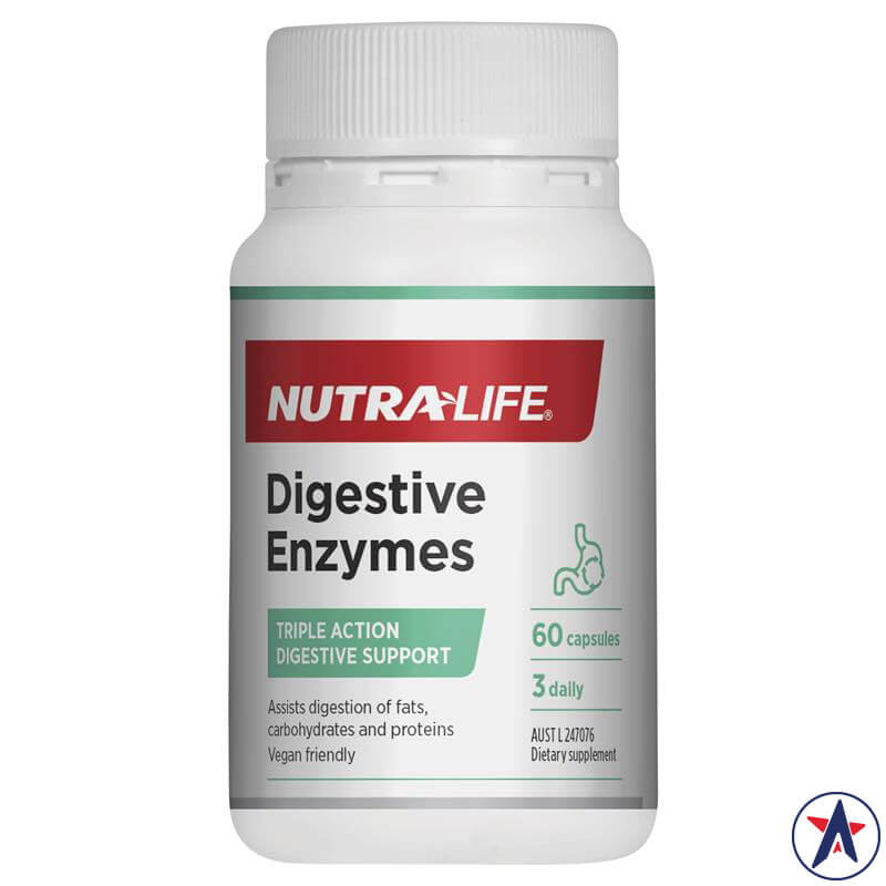 Bổ sung men tiêu hóa Nutra-Life Digestive Enzymes 60 viên