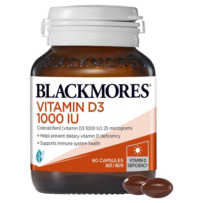 Vitamin D3 Blackmores 1000IU của Úc 60 viên | Nhập khẩu từ Úc