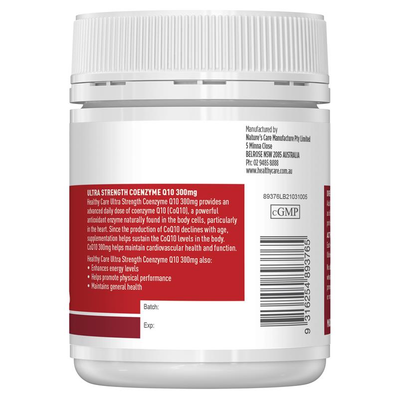 Viên uống Bổ tim mạch Healthy Care Coq10 300mg