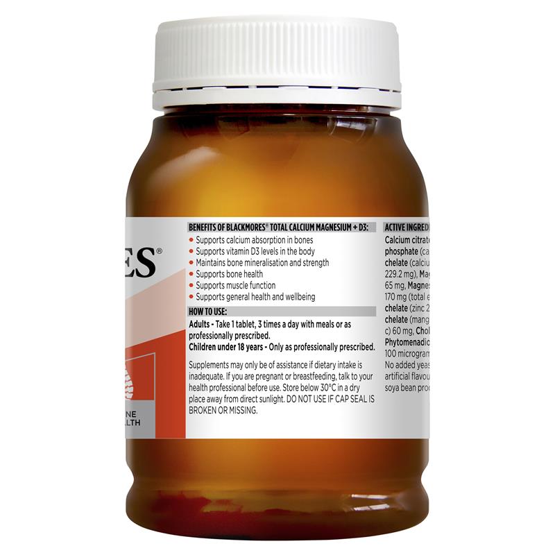 Viên uống Blackmores Total Calcium & Magnesium + D3
