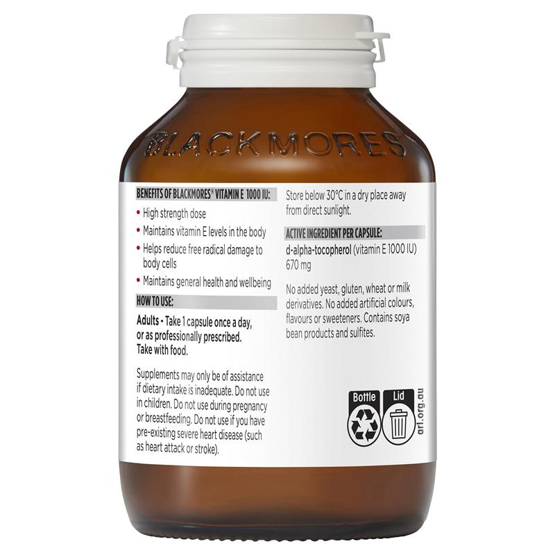 Vitamin E Blackmores Natural 1000IU của Úc