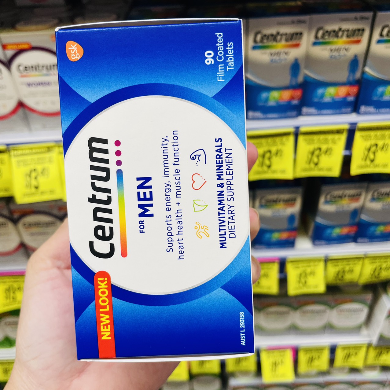 Centrum Multivitamin For Men cho nam dưới 50 tuổi