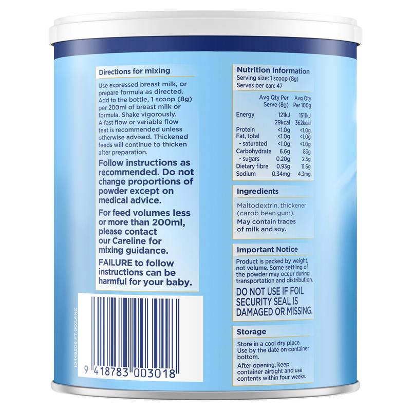 Bột Aptamil Feed Thickener làm đặc sữa cho bé của Úc 380g