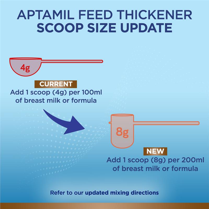 Bột Aptamil Feed Thickener làm đặc sữa cho bé của Úc 380g