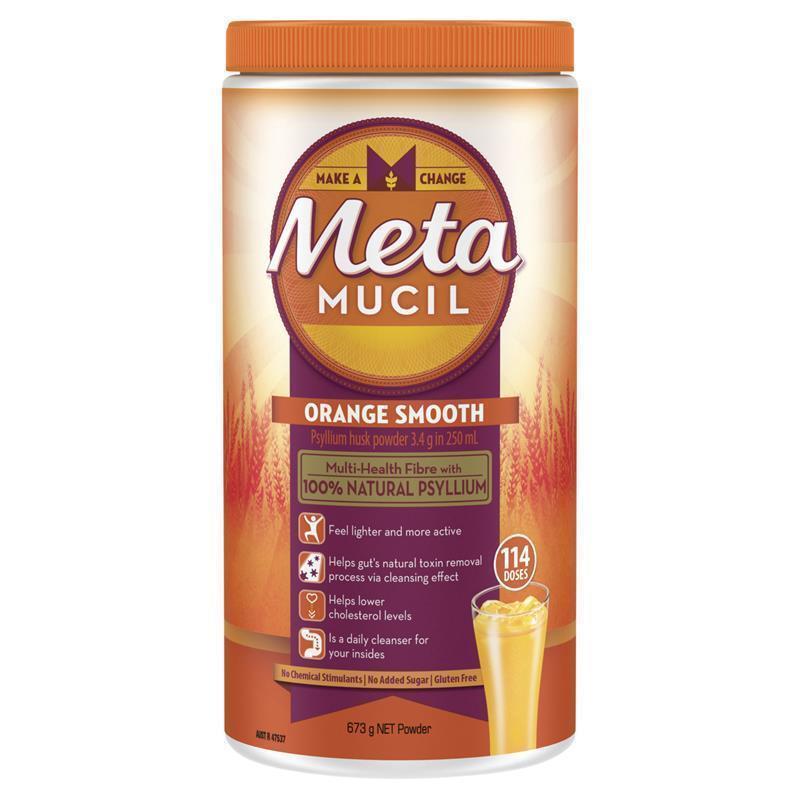 Bột cam Metamucil bổ sung chất xơ Orange Smooth 114 Doses 673g | Thương hiệu Úc chính hãng