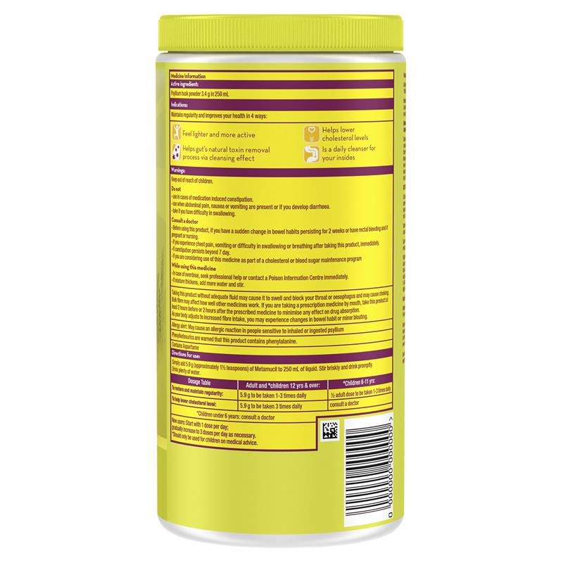 Bột Metamucil bổ sung chất xơ Lemon Lime Smooth