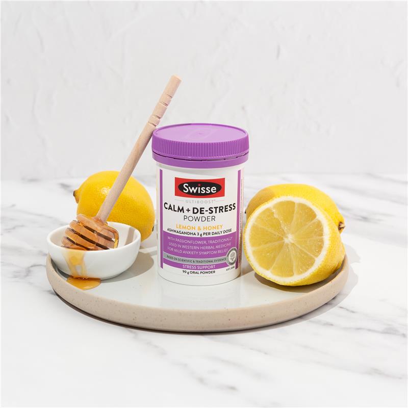 Bột hỗ trợ giấc ngủ Swisse Magnesium + Sleep Lemon & Honey 180g
