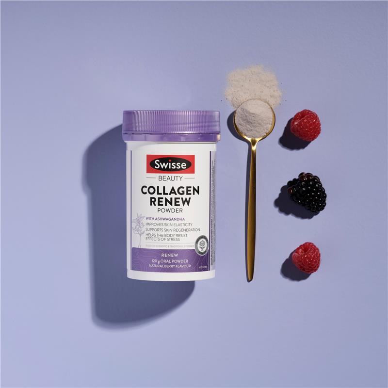 Collagen Renew dạng bột Swisse Beauty Collagen Renew của Úc 120g