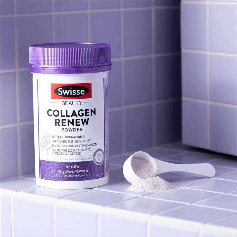Collagen Renew dạng bột Swisse Beauty Collagen Renew của Úc 120g