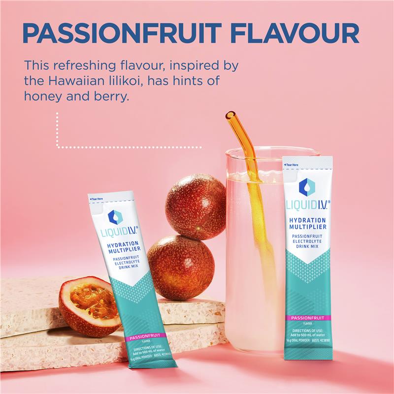 Bột uống bù điện giải vị chanh dây Liquid IV Hydration Passionfruit