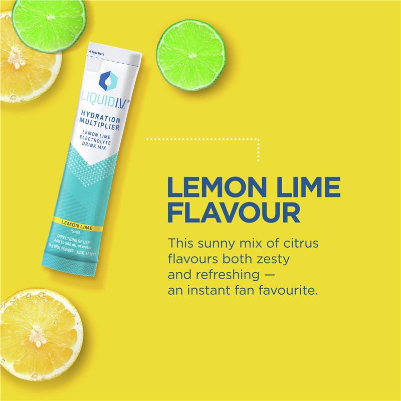Bột uống bù điện giải vị chanh Liquid IV Hydration Lemon Lime