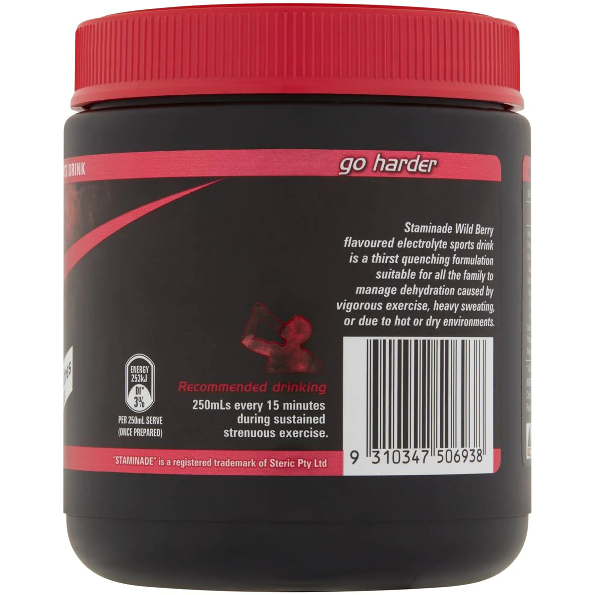 Bột pha nước bù điện giải Staminade Wild Berry của Úc 585g