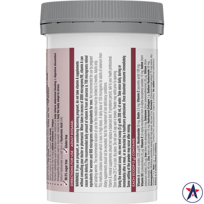 Bột vitamin làm đẹp Swisse Multivitamin Beauty Complex Powder 100g