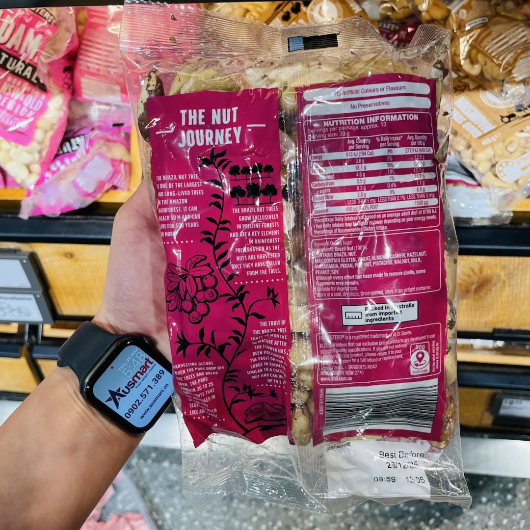 Hạt hạch Forresters Brazil Nuts Natural 400g