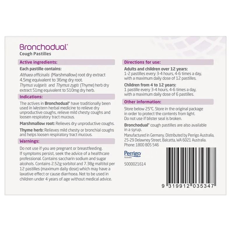Viên ngậm giảm ho Bronchodual Cough