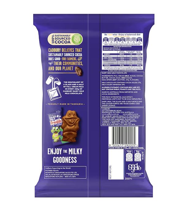 Kẹo sô-cô-la sữa Cadbury Dairy Milk Freddo Milk Chocolate