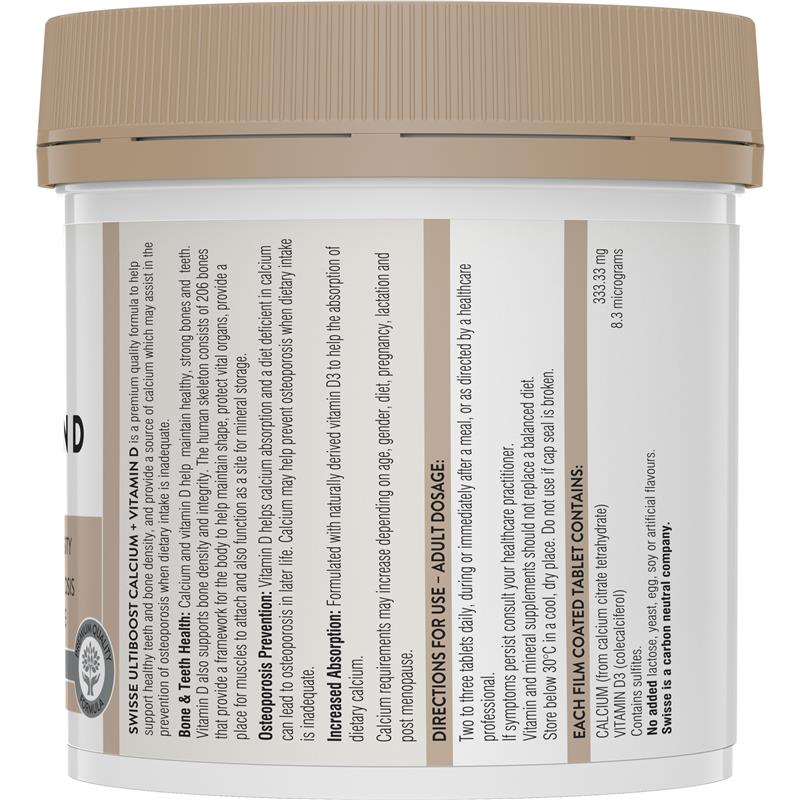 Canxi Vitamin D Swisse Ultiboost Calcium của Úc