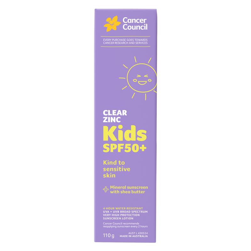Kem chống nắng cho trẻ em Cancer Council SPF50+ Clear Zinc Kids