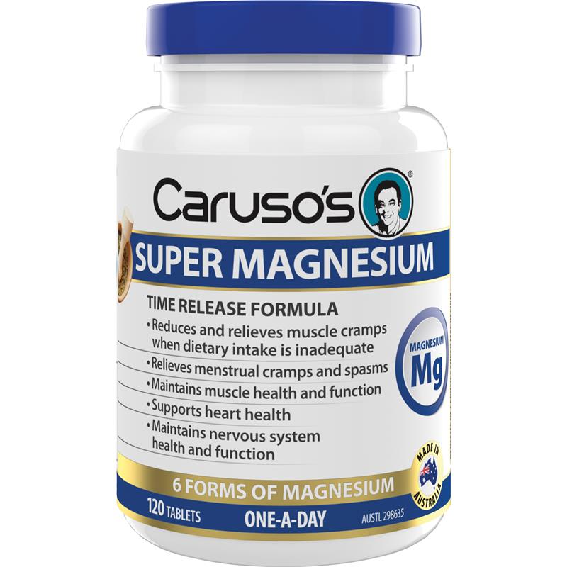 Viên uống Caruso's Super Magnesium bổ sung magie
