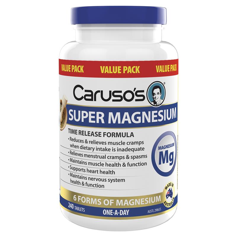 Viên uống Caruso's Super Magnesium bổ sung magie