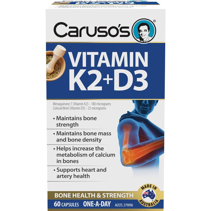 Viên uống Caruso's Vitamin K2 + D3