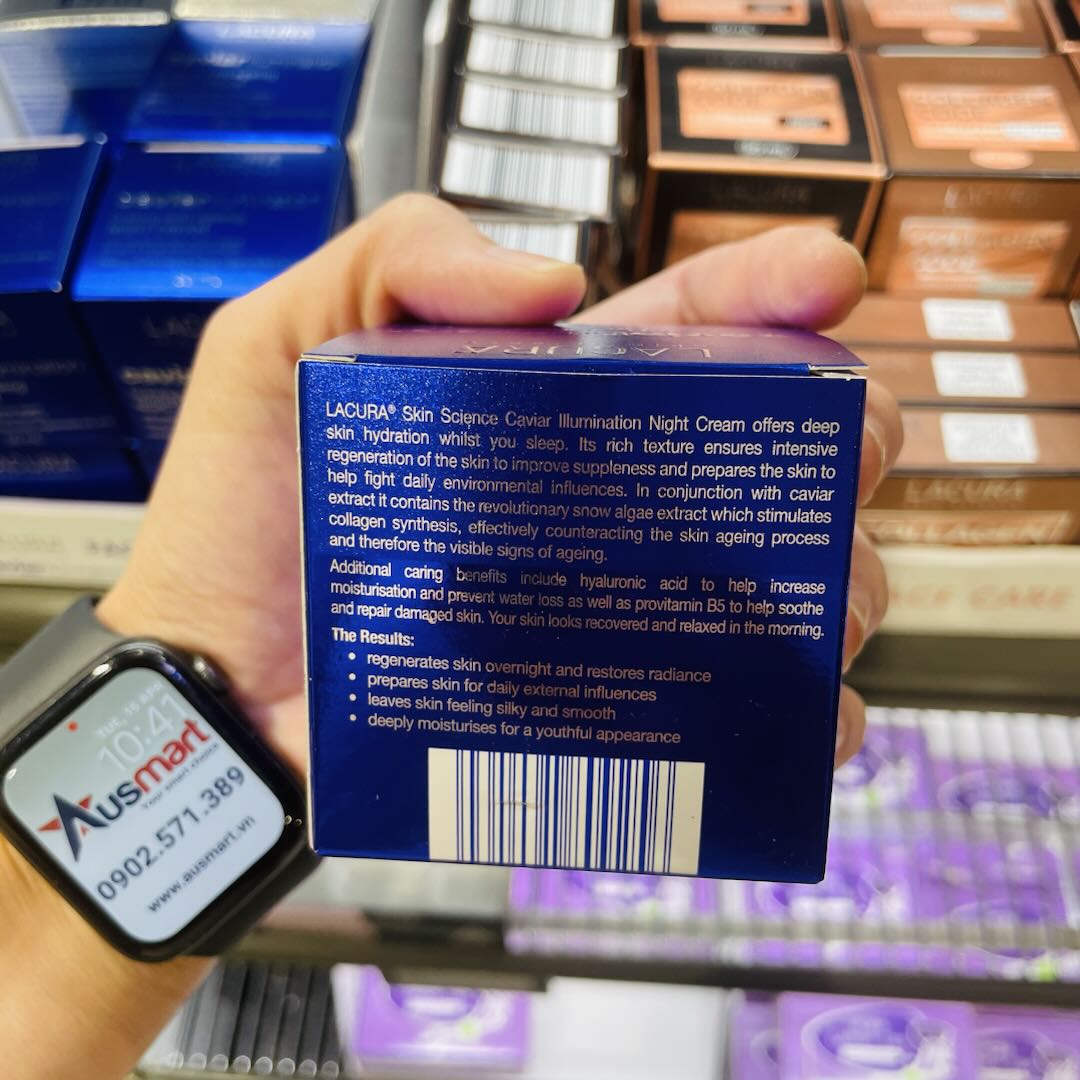 Kem dưỡng đêm LACURA Caviar Illumination Luxury chống lão hoá