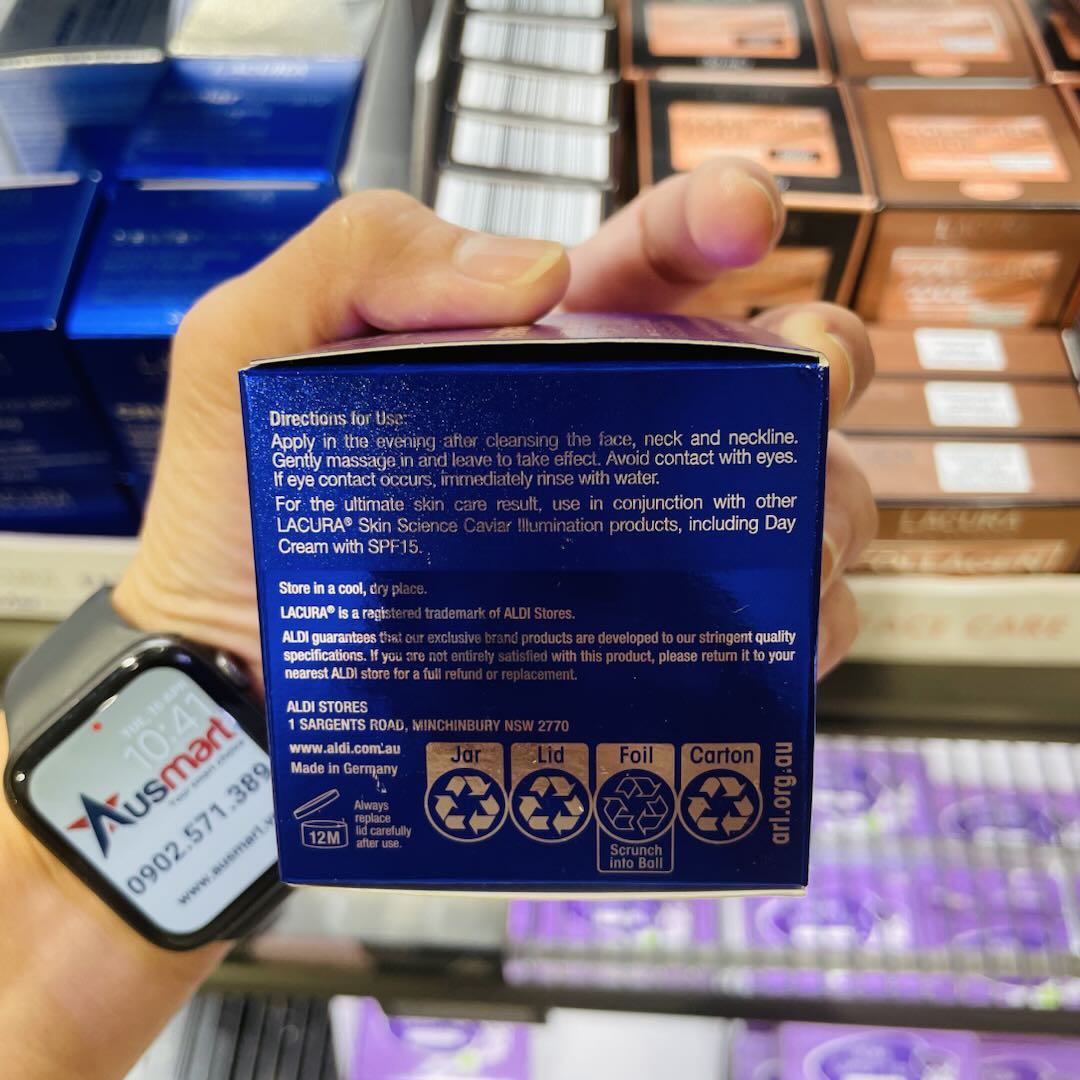 Kem dưỡng đêm LACURA Caviar Illumination Luxury chống lão hoá