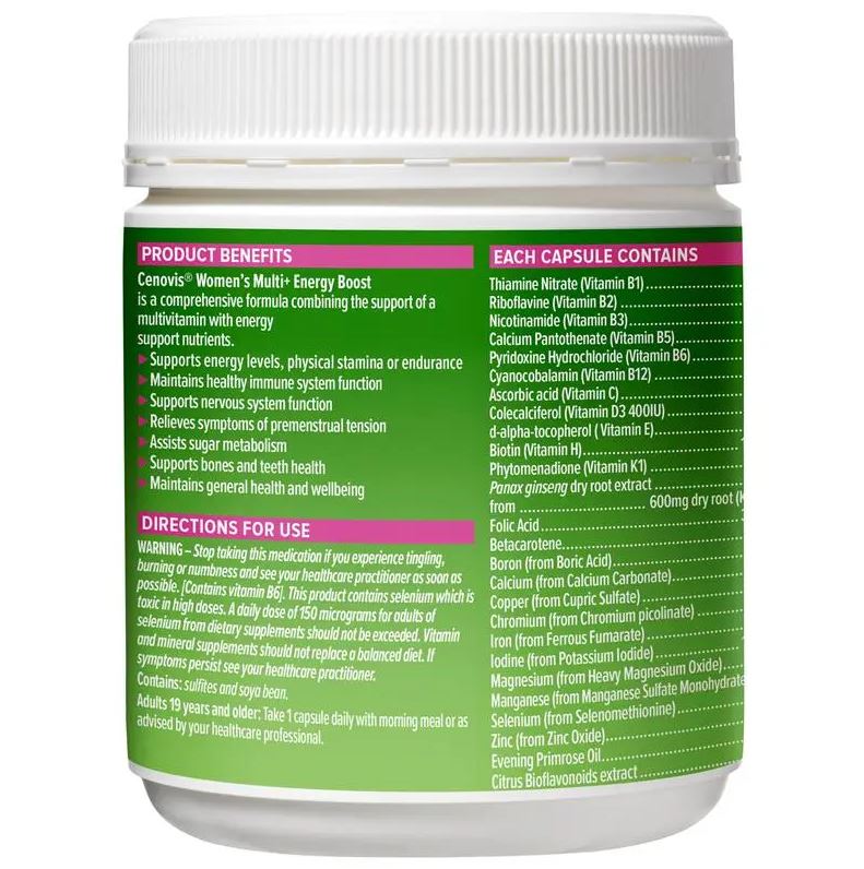Vitamin tổng hợp cho nữ Cenovis Once Daily Womens Multi + Energy Boost