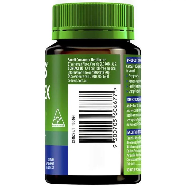 Viên uống bổ sung vitamin B Cenovis B Complex 180 viên