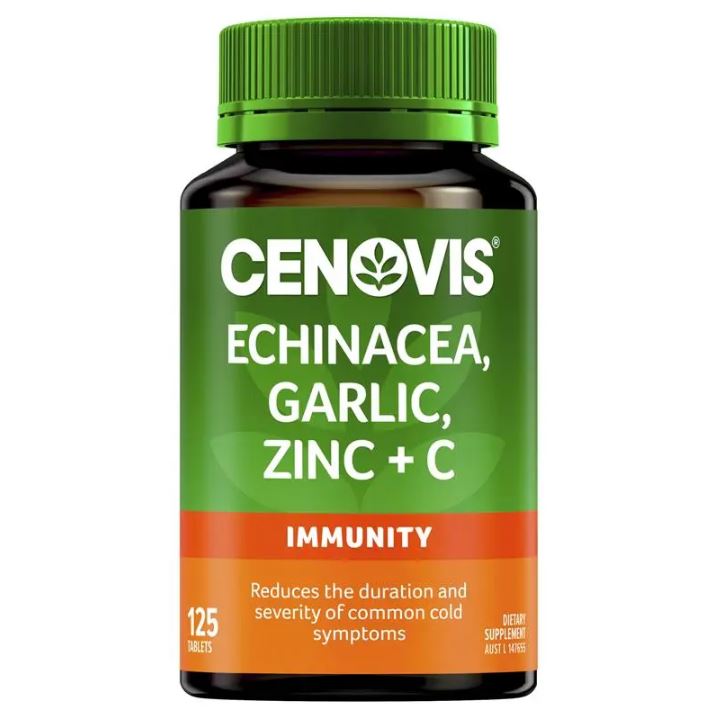 Viên uống Cenovis Echinacea Garlic Zinc + C tăng đề kháng