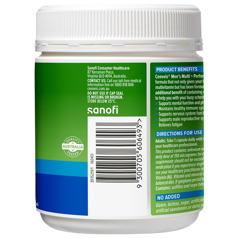 Vitamin tổng hợp Cenovis Once Daily Men's Multi + Performance